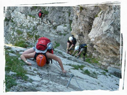 People climbing outdoors